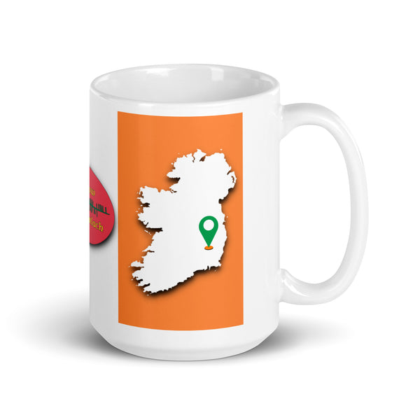 County Carlow Ireland Coffee Tea Mug With Carlow Coat of Arms and Ogham