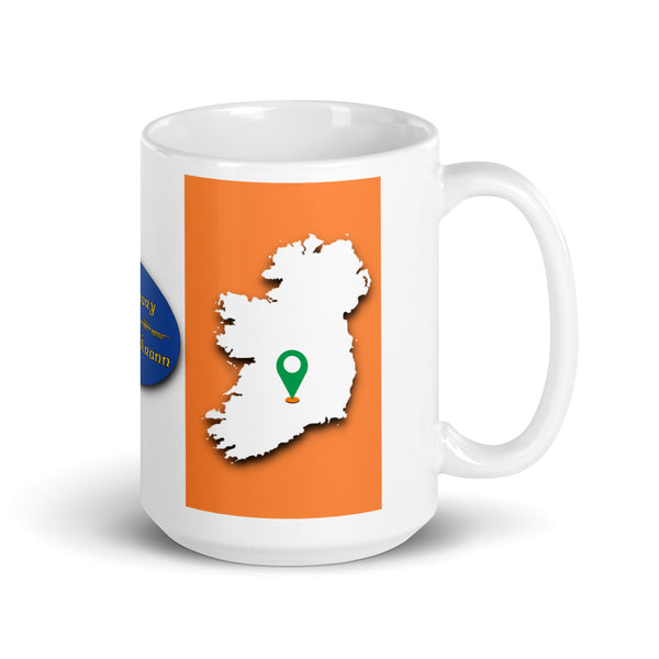 County Tipperary Ireland Coffee Tea Mug With Tipperary Coat of Arms and Ogham