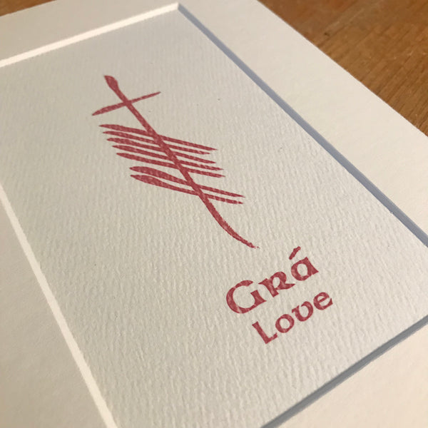 Love Ogham Print Close Cup