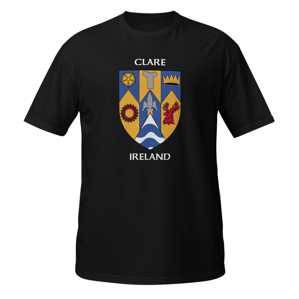 Clare Ireland Coat of Arms Short-Sleeve Unisex T-Shirt