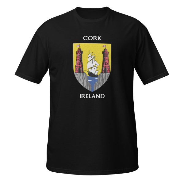 Cork Ireland Coat of Arms Short-Sleeve Unisex T-Shirt