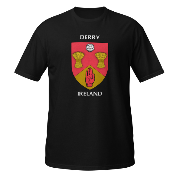 Derry Northern Ireland Coat of Arms Short-Sleeve Unisex T-Shirt
