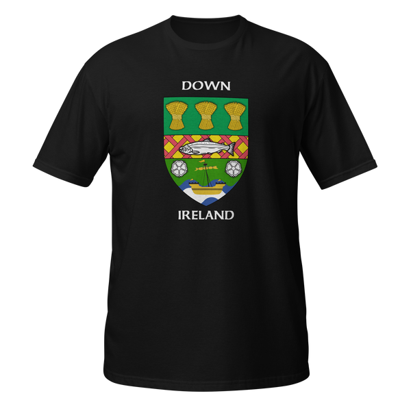 Down Northern Ireland Coat of Arms Short-Sleeve Unisex T-Shirt
