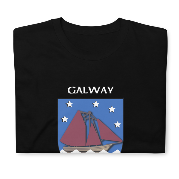 Galway Ireland Coat of Arms Short-Sleeve Unisex T-Shirt