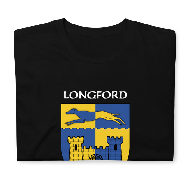 Longford Ireland Coat of Arms Short-Sleeve Unisex T-Shirt