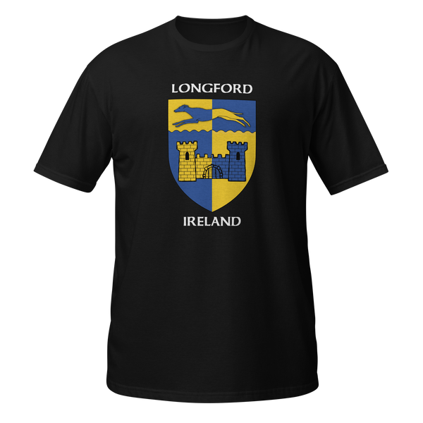 Longford Ireland Coat of Arms Short-Sleeve Unisex T-Shirt