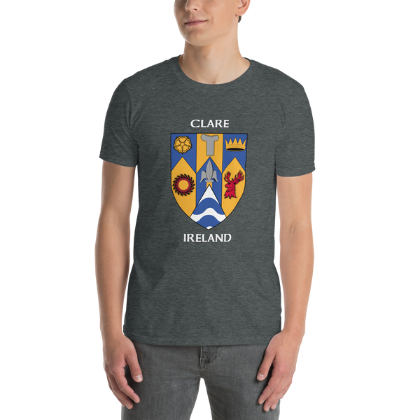 Clare Ireland Coat of Arms Short-Sleeve Unisex T-Shirt