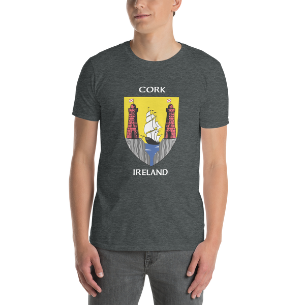 Cork Ireland Coat of Arms Short-Sleeve Unisex T-Shirt