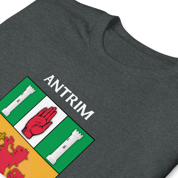 Antrim Northern Ireland Coat of Arms Short-Sleeve Unisex T-Shirt