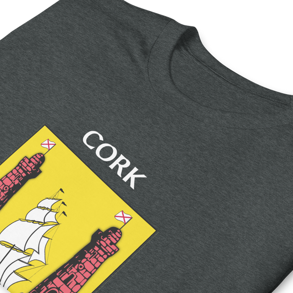 Cork Ireland Coat of Arms Short-Sleeve Unisex T-Shirt