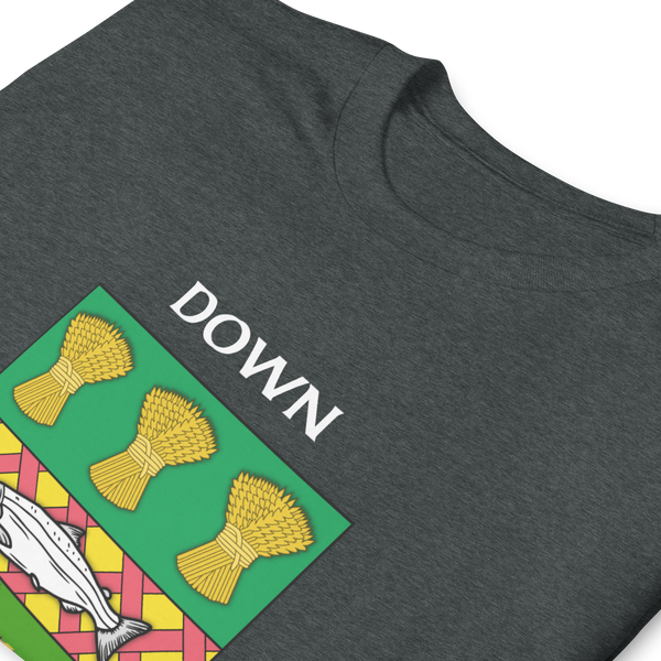 Down Northern Ireland Coat of Arms Short-Sleeve Unisex T-Shirt