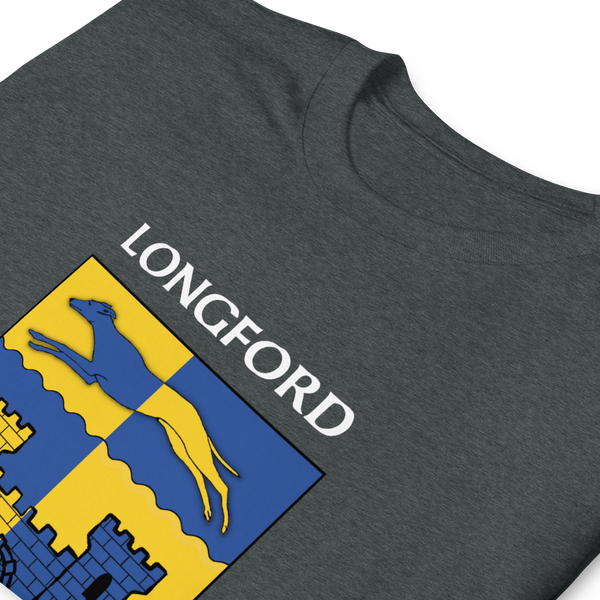 Longford Ireland Coat of Arms Short-Sleeve Unisex T-Shirt