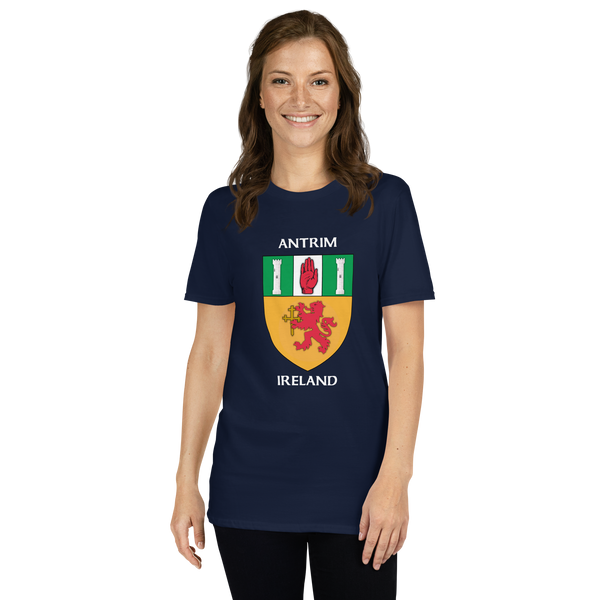 Antrim Northern Ireland Coat of Arms Short-Sleeve Unisex T-Shirt