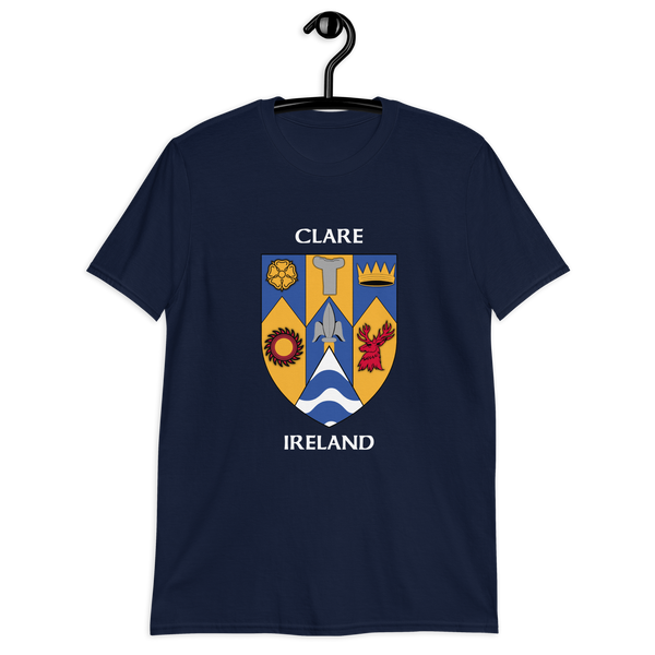 Clare Ireland Coat of Arms Short-Sleeve Unisex T-Shirt