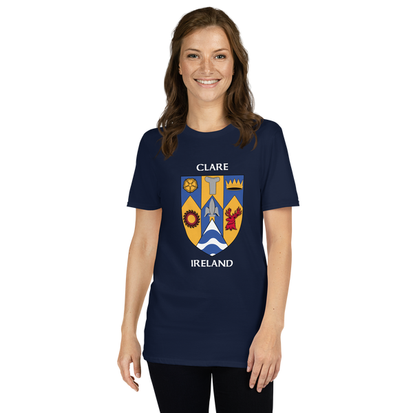 Clare Ireland Coat of Arms Short-Sleeve Unisex T-Shirt