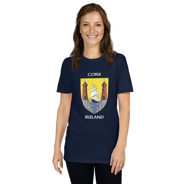 Cork Ireland Coat of Arms Short-Sleeve Unisex T-Shirt