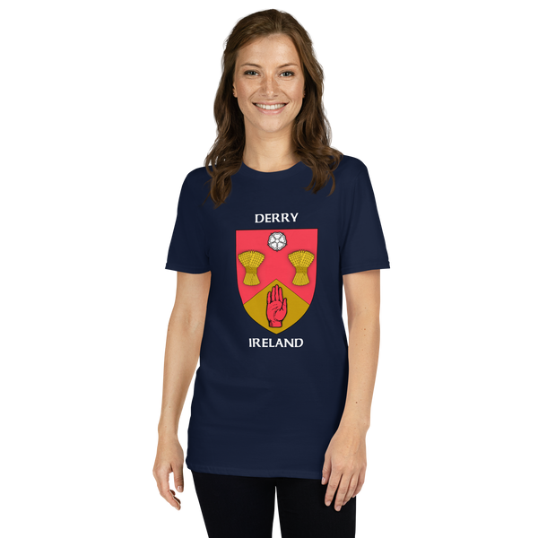 Derry Northern Ireland Coat of Arms Short-Sleeve Unisex T-Shirt