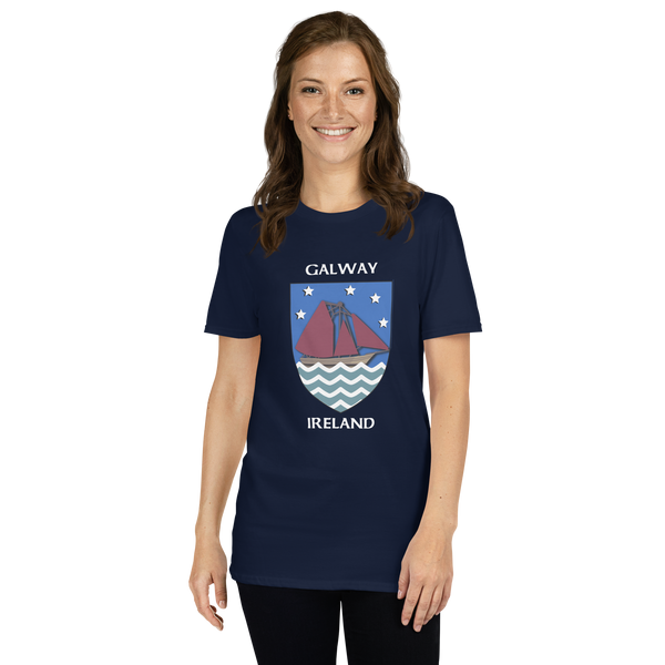 Galway Ireland Coat of Arms Short-Sleeve Unisex T-Shirt