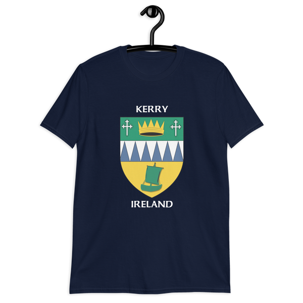 Kerry Ireland Coat of Arms Short-Sleeve Unisex T-Shirt