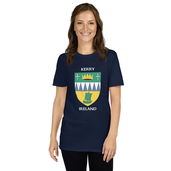Kerry Ireland Coat of Arms Short-Sleeve Unisex T-Shirt