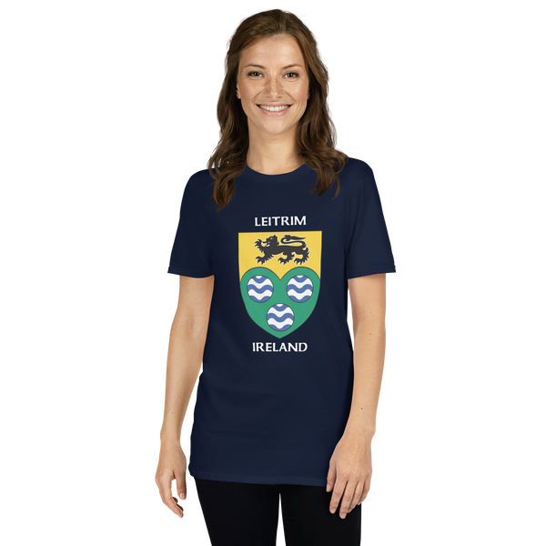 Leitrim Ireland Coat of Arms Short-Sleeve Unisex T-Shirt