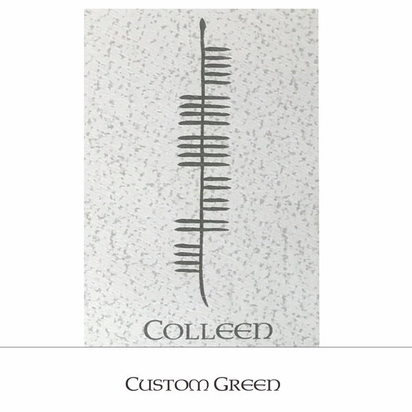 Ogham Art Custom Ogham Celtic Gift
