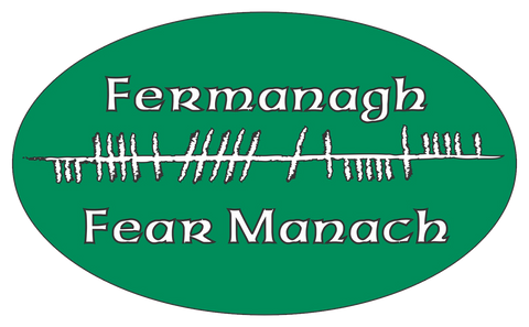 Ogham Art County Fermanagh Ireland Bumper Sticker