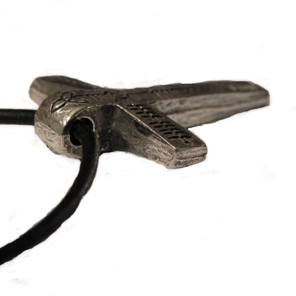 Ogham Art Jesus Christ Cross Pewter Pendant