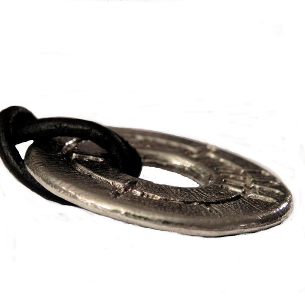 Ogham Art Circle of Life Beatha Pewter Pendant Celtic Gift