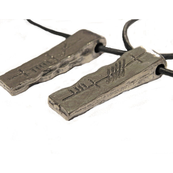 Ogham Art Anam Cara Soul Friend Pewter Pendant Set