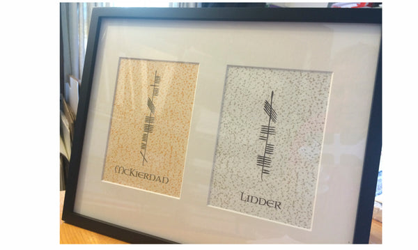 Ogham Art Custom Ogham Celtic Gift