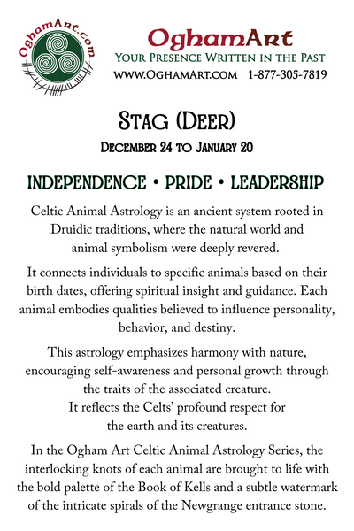 Stag (Deer) • December 24 to January 20 • Celtic Animal Astrology