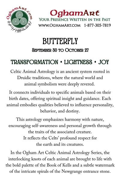 Butterfly • September 30 to October 27 • Celtic Animal Astrology