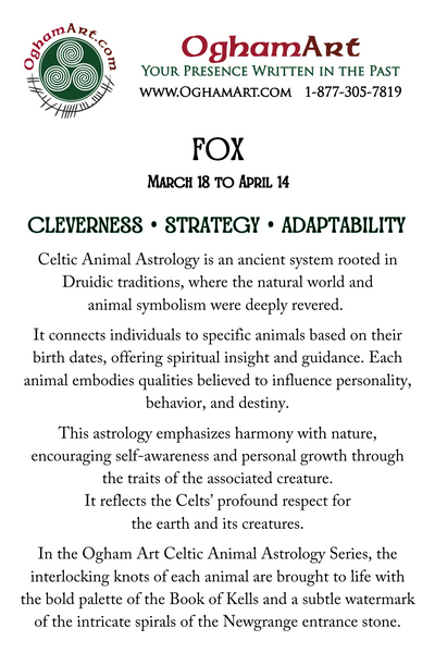 Fox • March 18 to April 14 • Celtic Animal Astrology