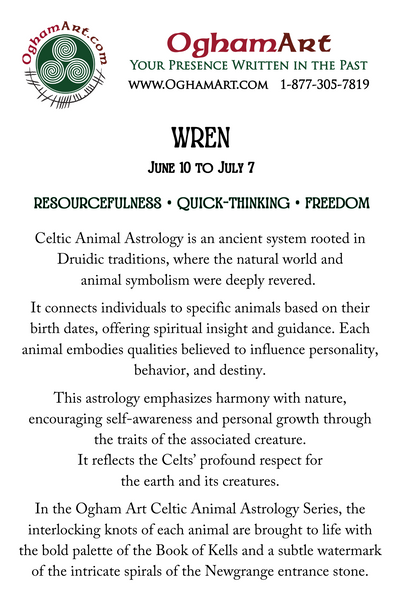 Wren • June 10 to July 7 • Celtic Animal Astrology