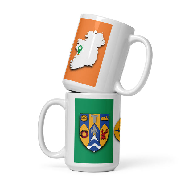 County Clare Ireland Coffee Tea Mug With Clare Coat of Arms and Ogham