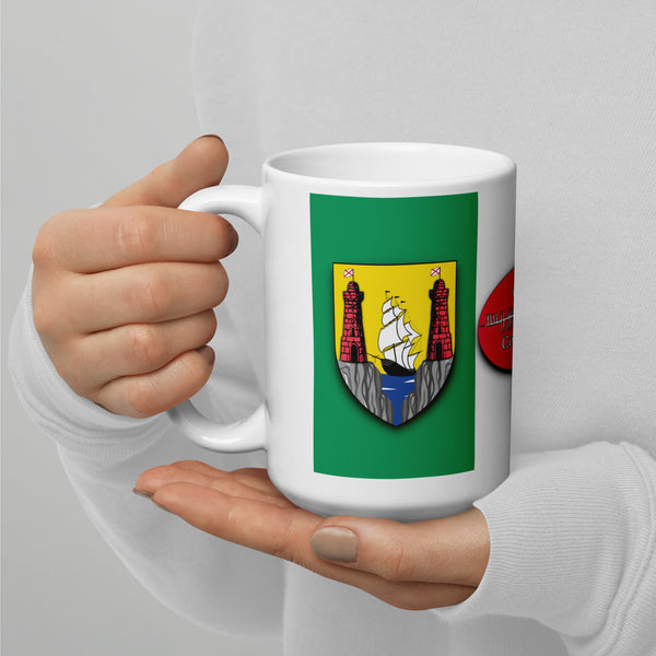 County Cork Ireland Coffee Tea Mug With Cork Coat of Arms and Ogham