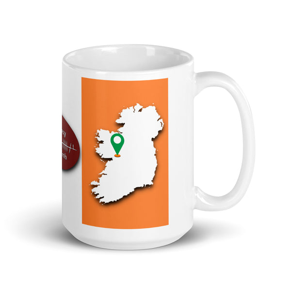 County Galway Ireland Coffee Tea Mug With Galway Coat of Arms and Ogham