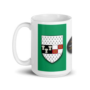 County Kilkenny Ireland Coffee Tea Mug With Kilkenny Coat of Arms and Ogham
