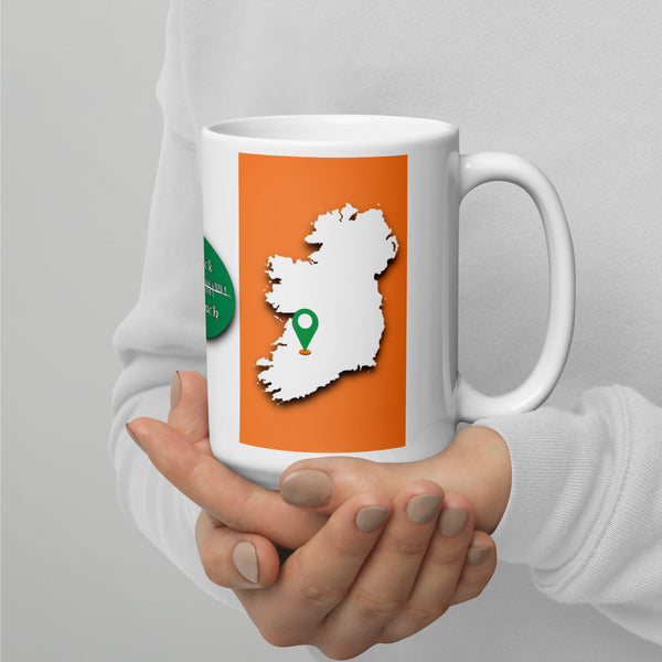 County Limerick Ireland Coffee Tea Mug With Limerick Coat of Arms and Ogham
