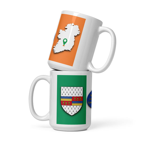 County Tipperary Ireland Coffee Tea Mug With Tipperary Coat of Arms and Ogham