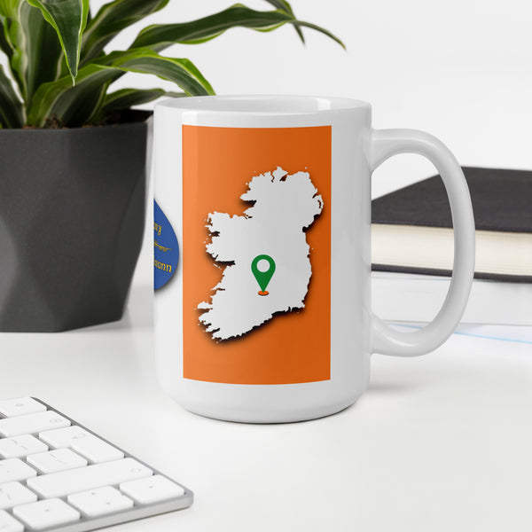 County Tipperary Ireland Coffee Tea Mug With Tipperary Coat of Arms and Ogham