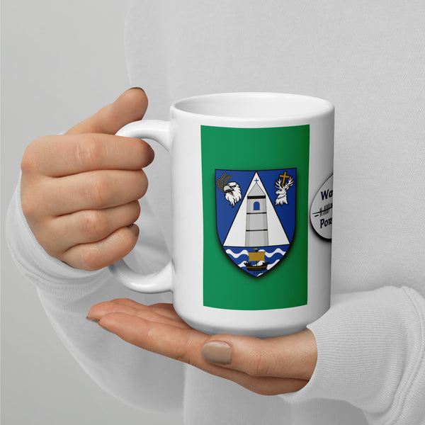 County Waterford Ireland Coffee Tea Mug With Waterford Coat of Arms and Ogham