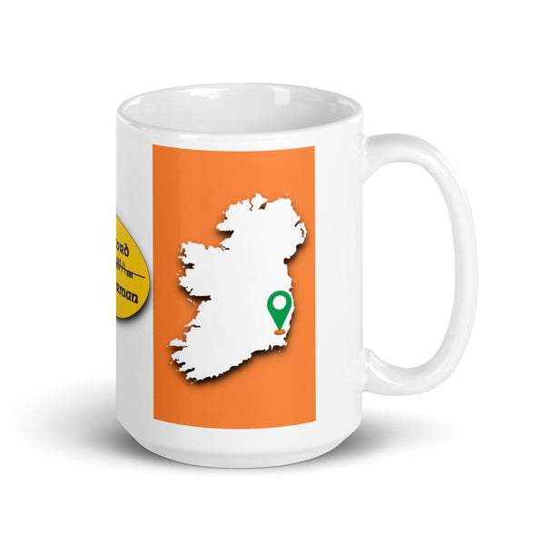 County Wexford Ireland Coffee Tea Mug With Wexford Coat of Arms and Ogham