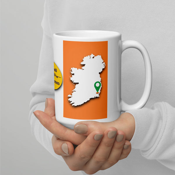 County Wexford Ireland Coffee Tea Mug With Wexford Coat of Arms and Ogham