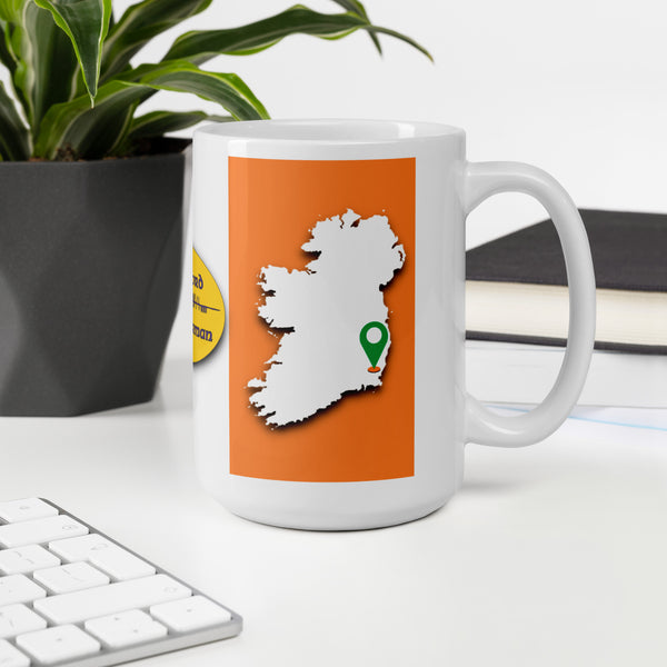 County Wexford Ireland Coffee Tea Mug With Wexford Coat of Arms and Ogham