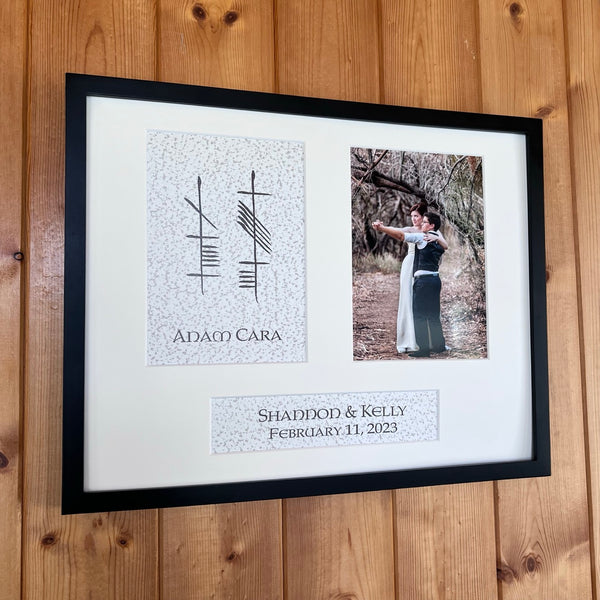 Ogham Art Custom Personalized Print Wedding Gift