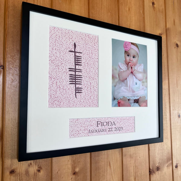 Ogham Art Custom Personalized Print Baby Gift