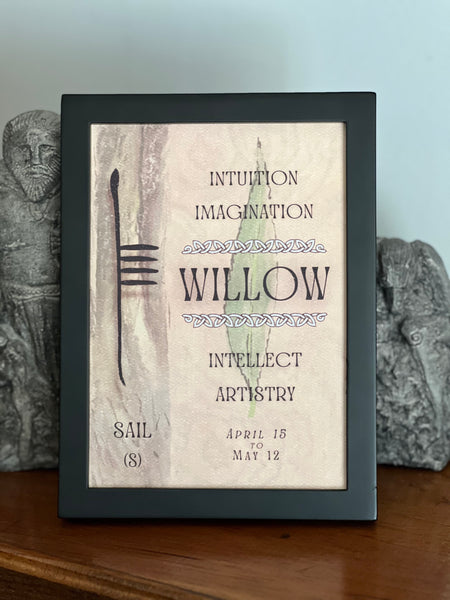 Willow Tree & Ogham Letter Sail