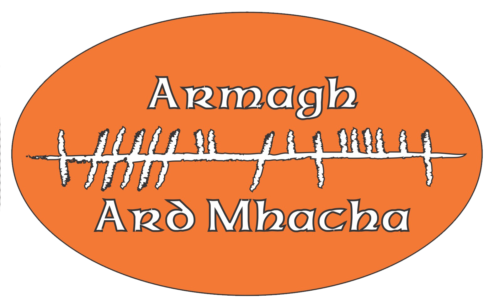 Ogham Art County Armagh Ireland Bumper Sticker
